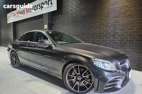 Grey 2019 Mercedes-Benz C300 Sedan