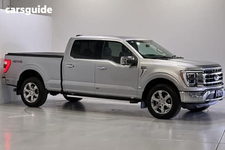 Silver 2023 Ford F150 Double Cab Pick Up Lariat Lwb (4Wd)