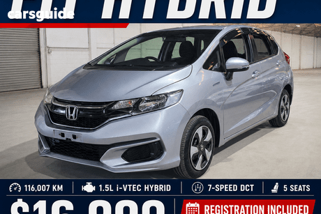 Silver 2017 Honda Fit Hatchback (Hybrid)