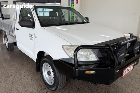 White 2011 Toyota Hilux Cab Chassis Workmate