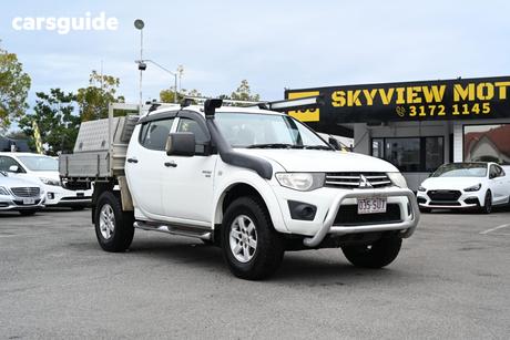White 2012 Mitsubishi Triton Double Cab Utility Glx (4X4)