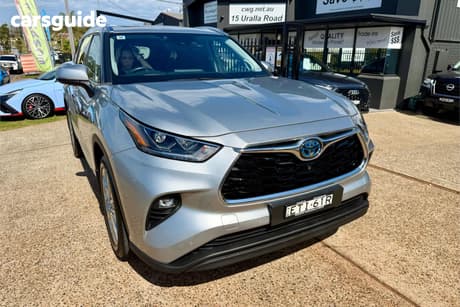 Silver 2022 Toyota Kluger Wagon Grande Hybrid Awd