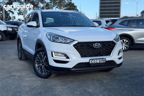 White 2019 Hyundai Tucson Wagon Active X (2Wd) Black Int