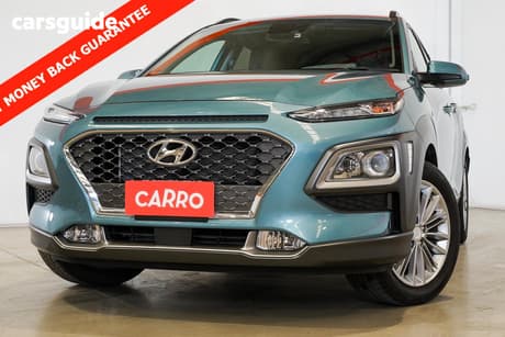 Blue 2019 Hyundai Kona Wagon Elite (Fwd)