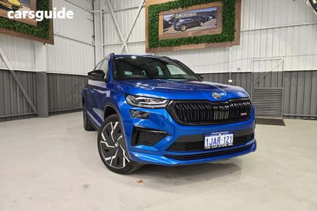 Blue 2023 Skoda Kodiaq SUV NS RS WAGON 7ST 5DR DSG 7SP 4X4 2.0T [MY24]