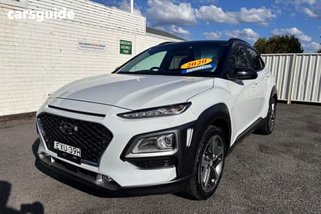 White 2020 Hyundai Kona Wagon Highlander S.Roof (Fwd)