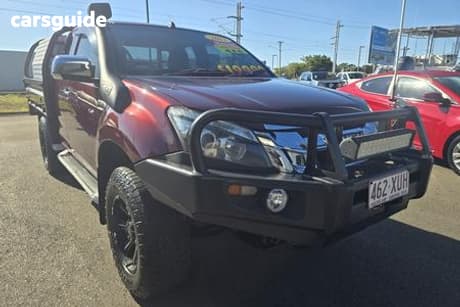 Red 2013 Isuzu D-MAX Space Cab Utility Ls-U Hi-Ride (4X4)