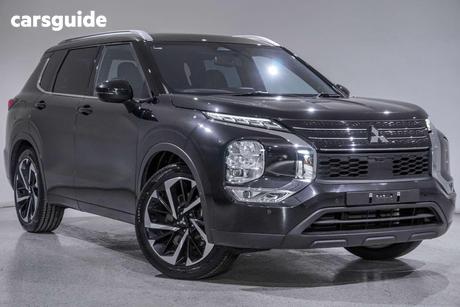 Black 2023 Mitsubishi Outlander Wagon Exceed Tourer 7 Seat (Awd)