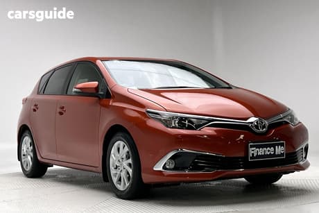 Orange 2015 Toyota Corolla Hatchback Ascent Sport