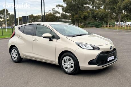 Beige 2022 Toyota Aqua Hatch X