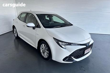 White 2024 Toyota Corolla Hatchback Ascent Sport Hybrid