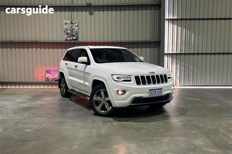 White 2015 Jeep Grand Cherokee Wagon Overland (4X4)