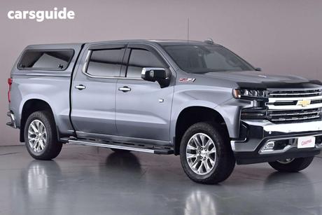 Grey 2021 Chevrolet Silverado Crew Cab Utility 1500 Ltz Premium Tech Pack