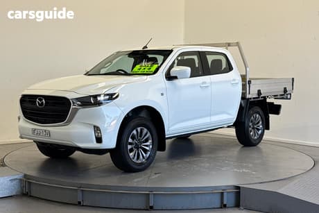 White 2023 Mazda BT-50 Dual Cab Chassis Xt (4X4)