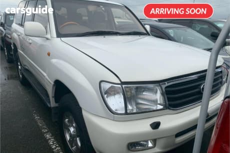 White 2001 Toyota Landcruiser SUV VX LIMITED