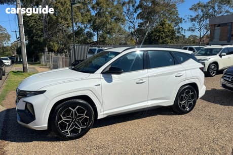 White 2023 Hyundai Tucson Wagon N Line (Fwd)