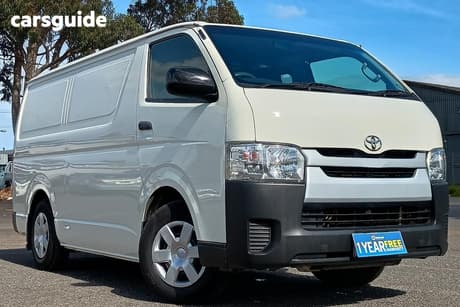 White 2017 Toyota HiAce Van Lwb