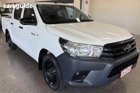 White 2021 Toyota Hilux Double Cab Pick Up Workmate