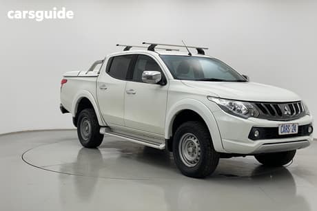 White 2017 Mitsubishi Triton Dual Cab Utility Gls (4X4)