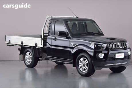 Black 2021 Mahindra PIK-UP Cab Chassis S6+ 4X2 With Gpa Tray
