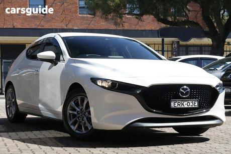 White 2021 Mazda 3 Hatchback G20 Pure