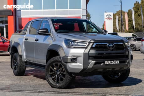 Silver 2024 Toyota Hilux Double Cab Pick Up Rogue 48V (4X4)