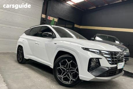 White 2023 Hyundai Tucson Wagon N Line (Fwd)