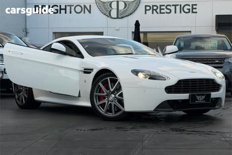 White 2015 Aston Martin V8 Coupe Vantage Gt