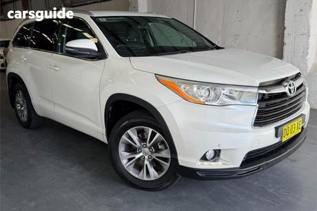 White 2015 Toyota Kluger Wagon Gxl (4X4)