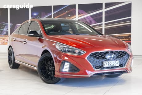 Red 2018 Hyundai Sonata Sedan Premium