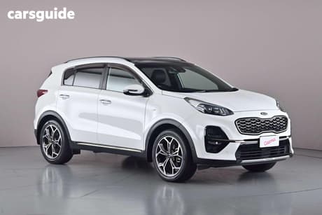 White 2019 Kia Sportage Wagon Gt-Line (Awd)