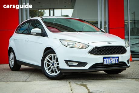 White 2017 Ford Focus Hatchback Trend