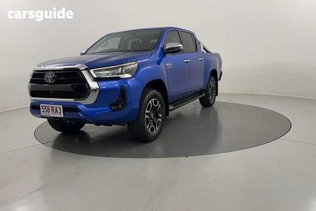 Blue 2021 Toyota Hilux Double Cab Pick Up Sr5 (4X4)