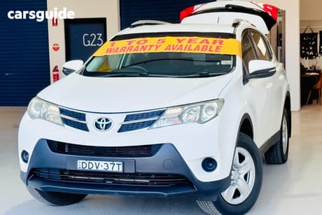 White 2013 Toyota RAV4 Wagon Gx (4X4)
