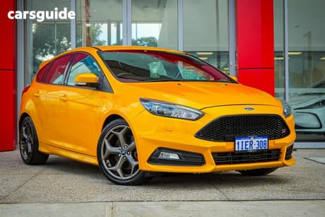 Orange 2015 Ford Focus Hatchback St