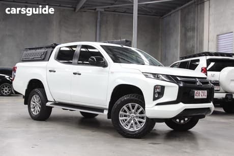 White 2019 Mitsubishi Triton Double Cab Pick Up Glx Adas (4X4)