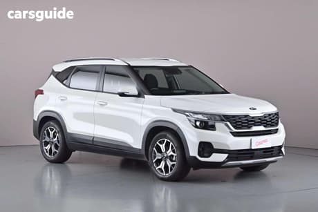 White 2019 Kia Seltos Wagon Sport (Fwd) With Safety Pack