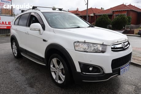 White 2014 Holden Captiva Wagon 7 Lx (4X4)