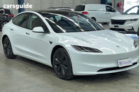White 2024 Tesla Model 3 Sedan Rear-Wheel Drive