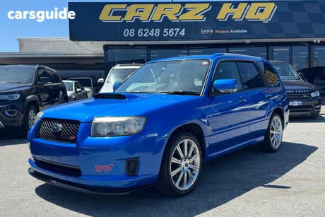 Blue 2007 Subaru Forester SUV STI
