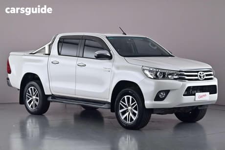 White 2018 Toyota Hilux Dual Cab Utility Sr5 (4X4)