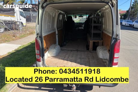 White 2010 Toyota HiAce Van Lwb