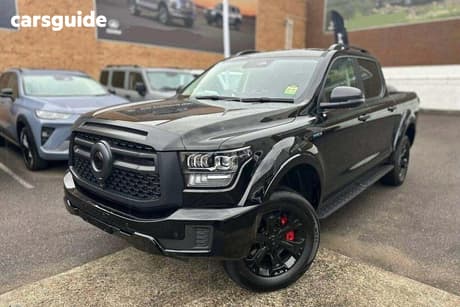 Black 2026 GWM Cannon Alpha Dual Cab Utility Ultra Phev (4X4)