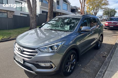 Grey 2017 Hyundai Santa FE Wagon Active X