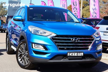 Blue 2019 Hyundai Tucson Wagon Elite (Fwd)