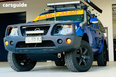Blue 2013 Nissan Navara Dual Cab Pick-up St (4X4)
