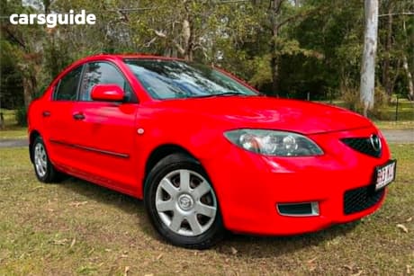 Red 2007 Mazda 3 Sedan Neo