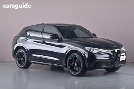 Black 2022 Alfa Romeo Stelvio Wagon Veloce