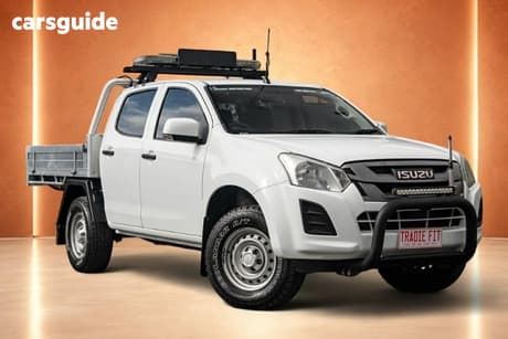 White 2020 Isuzu D-MAX Crew Cab Chassis Sx (4X4)