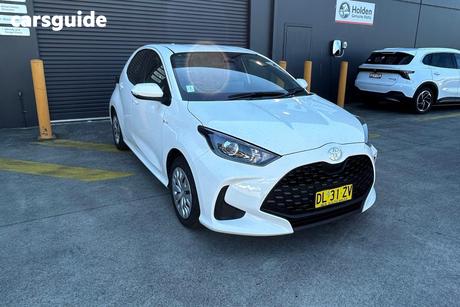 White 2024 Toyota Yaris Hatchback Ascent Sport Hybrid